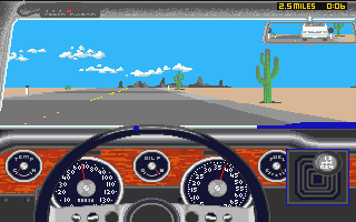 Test Drive II - Muscle Cars [datadisk] atari screenshot